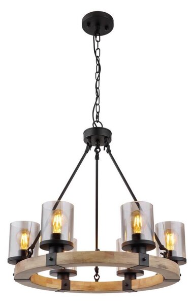 Globo 15555-6H - Lustr na řetězu LILA 6xE27/60W/230V