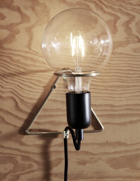 Nástěnná mosazná lampa zlatá Hübsch
