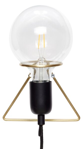 Nástěnná mosazná lampa zlatá Hübsch