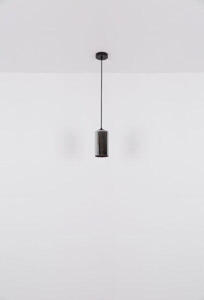 Globo 21002H - Lustr na lanku OLLY 1xE27/25W/230V pr. 11 cm černá