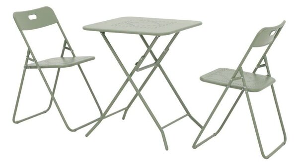 Set balkonového nábytku, 3 ks, rozměry stolu: 60 × 73 × 60 cm