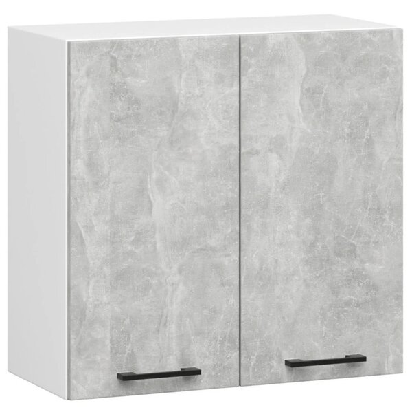 Závěsná kuchyňská skříňka 60 cm VERMINA - bílá / beton