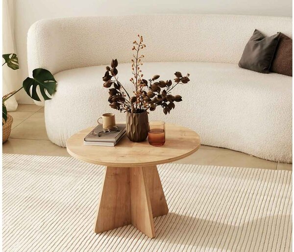 Designový konferenční stolek Abrina 60 cm safírový dub