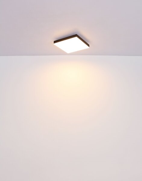 Globo 41594D1 - LED Stropní svítidlo DORO LED/18W/230V 30x30 cm černá