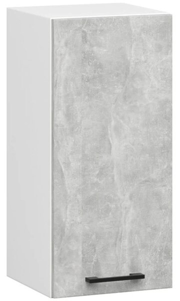 Závěsná kuchyňská skříňka 30 cm VERMINA - bílá / beton