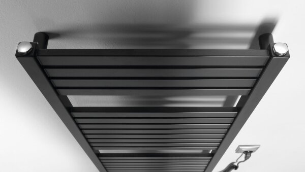 Aqualine - Koupelnový elektrický radiátor TONDI-E 300W 97x45 cm matná černá