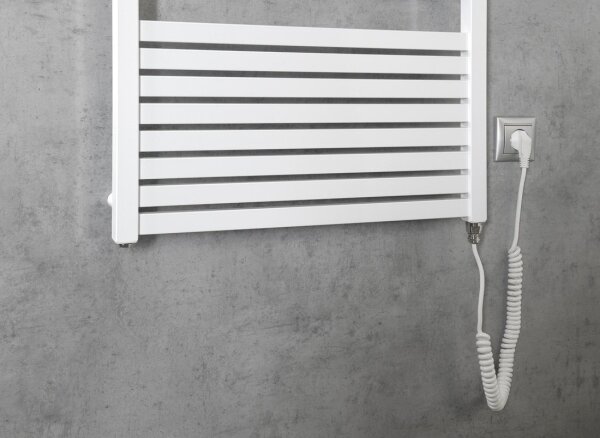 Aqualine - Koupelnový elektrický radiátor TONDI-E 800W 169x60 cm bílá