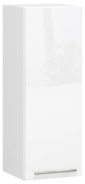 Horní kuchyňská skříňka 30 cm VERMINA - bílá / bílá lesklá