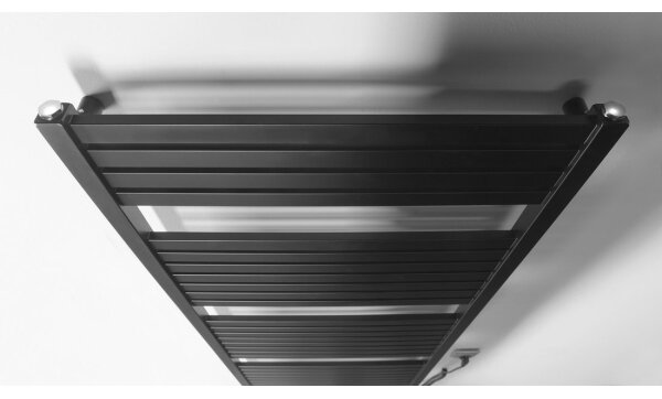 Aqualine - Koupelnový elektrický radiátor TONDI-E 800W 169x60 cm matná černá