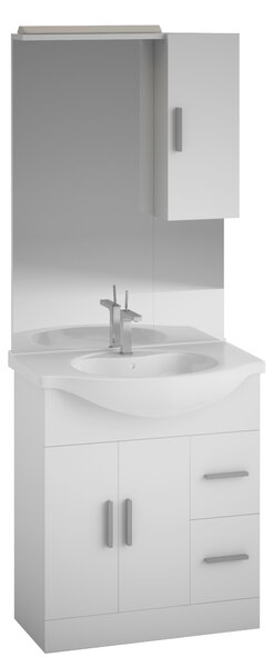 Koupelnový set Smart 75, 187 × 75 × 50 cm, MDF