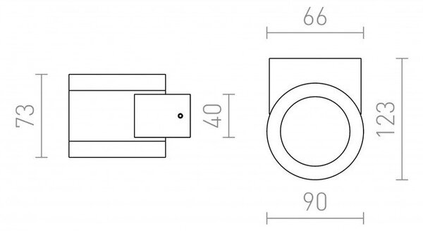 Venkovní svítidlo MOIRE II aluminum sklo 230V G9 25W IP54 - RED - DESIGN RENDL