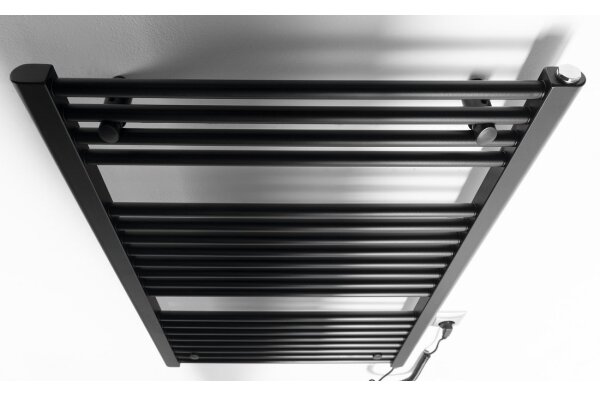 Aqualine - Koupelnový elektrický radiátor DIRECT-E 400W 96x60 cm matná černá