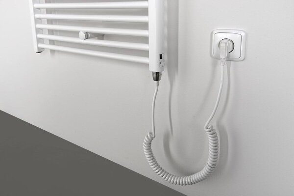 Aqualine - Koupelnový elektrický radiátor DIRECT-E 300W 96x45 cm bílá