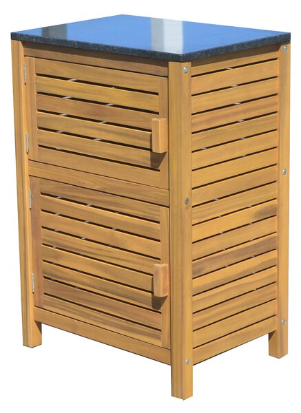 Sunfun Kuchyňský modul, 52 × 87 × 60 cm, dřevo z akácie, žula