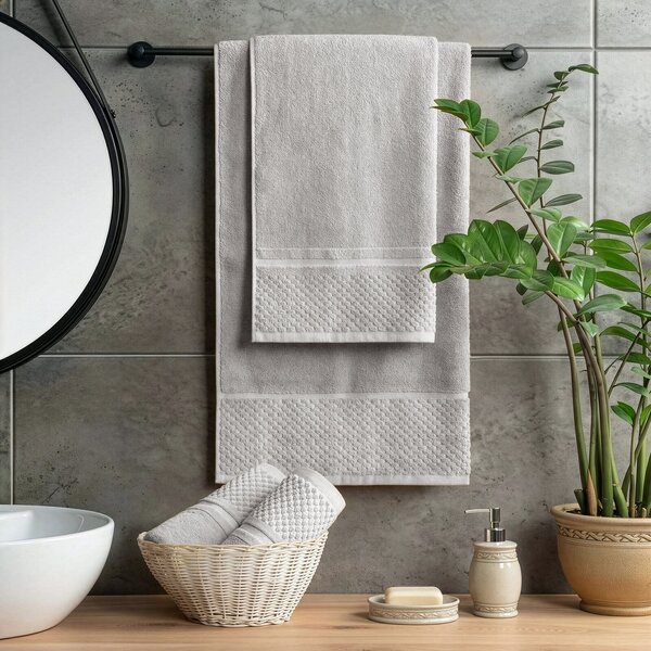 FROTÉ RUČNÍK IBIZA3 50X90 CM ŠEDÁ