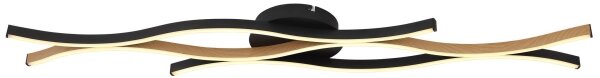 Globo 67206DW - LED Přisazený lustr GERONIMO LED/35W/230V černá/hnědá