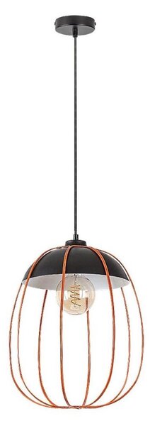 Rabalux 72034 - Lustr na lanku SVENS 1xE27/60W/230V černá/oranžová