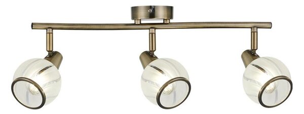 Prezent 14105 - Bodové svítidlo SIENTO 3xE14/40W/230V mosaz