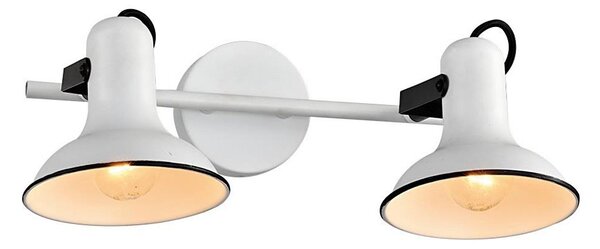 Prezent 75474 - Nástěnné bodové svítidlo ANDORA 2xE14/40W/230V bílá