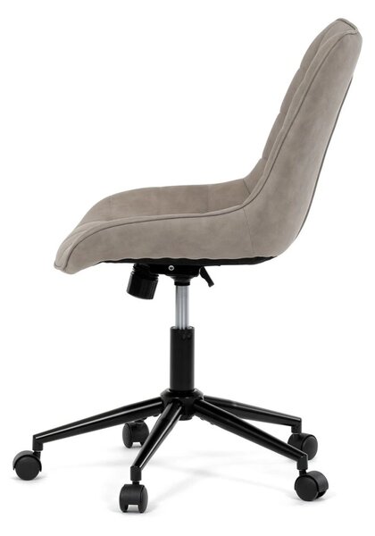 Vikio Pracovní set - pracovní stůl s regálem dub + béžová pracovní židle VPS100D-125L