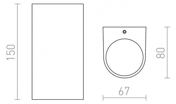 ZACK II antracitová 230V LED 2x3W IP54 3000K - RED - DESIGN RENDL