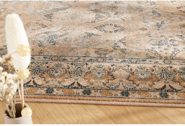 Kusový koberec vlněný Dywilan Omega Kashmir Krem 2 béžový Rozměr: 100x150 cm
