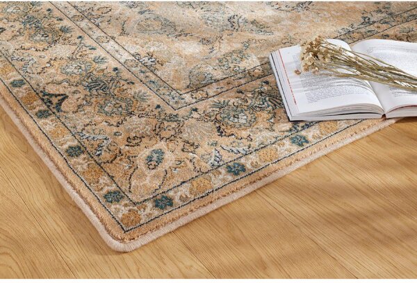 Kusový koberec vlněný Dywilan Omega Kashmir Krem 2 béžový Rozměr: 100x150 cm