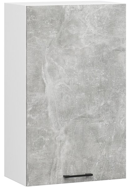 Horní kuchyňská skříňka 50 cm VERMINA - bílá / beton