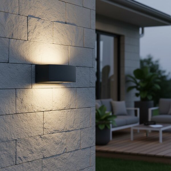 Venkovní nástěnné svítidlo Ideal lux Andromeda AP1 061597 1x60W E27 - černá