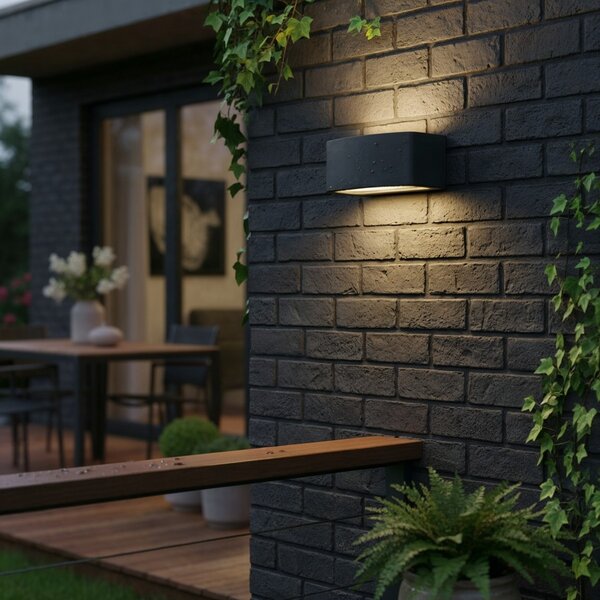 Venkovní nástěnné svítidlo Ideal lux Andromeda AP1 061597 1x60W E27 - černá