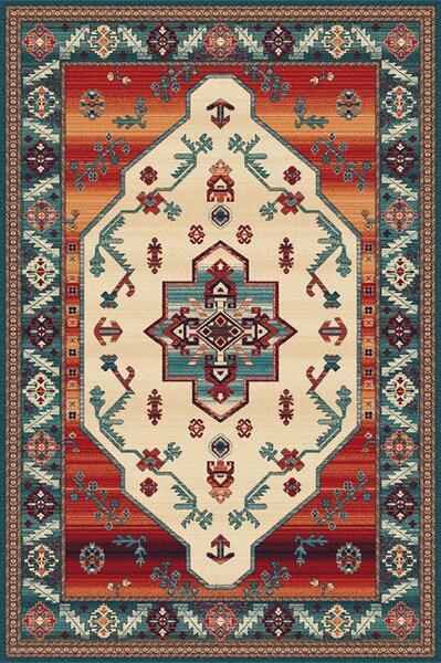 Agnella klasický vlněný koberec Isfahan Tereus Szmaragd vícebarevný Rozměr: 160x240 cm
