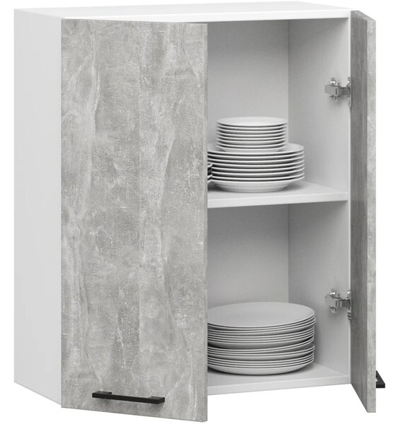 Horní kuchyňská skříňka 60 cm VERMINA - bílá / beton
