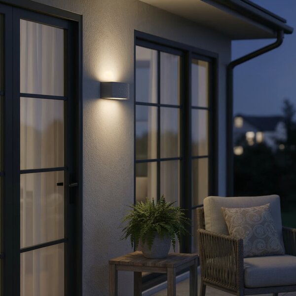 Venkovní nástěnné svítidlo Ideal lux Andromeda AP1 061580 1x60W E27 - antracit