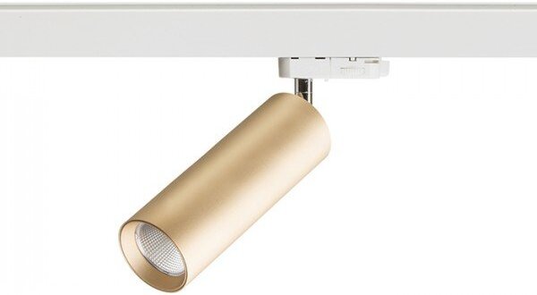 MAVRO pro tříokr. lištu zlatá 230V LED 12W 38° 3000K - RED - DESIGN RENDL