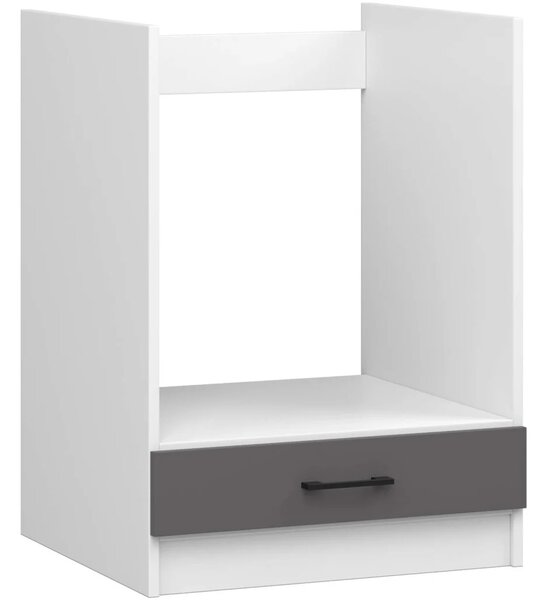 Sporáková skříňka 60 cm VERMINA - bílá / šedá
