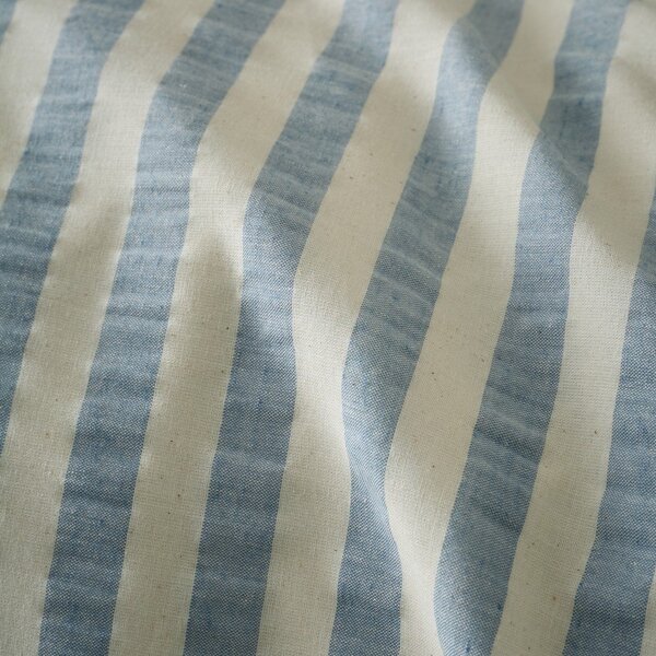 Modré povlečení na jednolůžko 135x200 cm Cotton Rich Woven Stripe – Pineapple Elephant