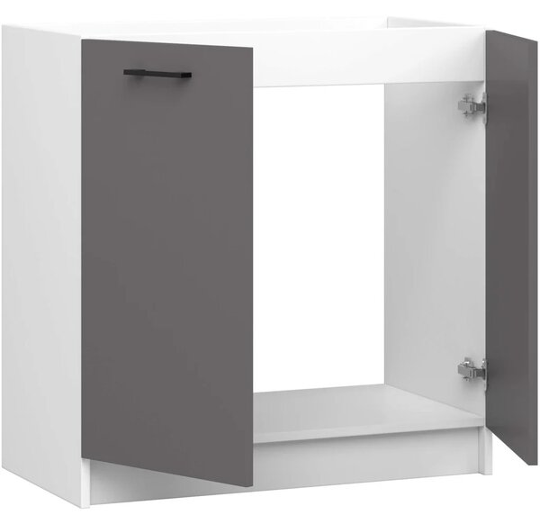 Dřezová skříňka 80 cm VERMINA - bílá / šedá