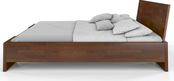 Postel s úložným prostorem - Hessler - borovice Odstín moření: Palisander, Rozměr: 120x200
