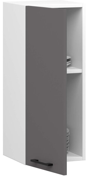 Horní kuchyňská skříňka 30 cm VERMINA - bílá / šedá