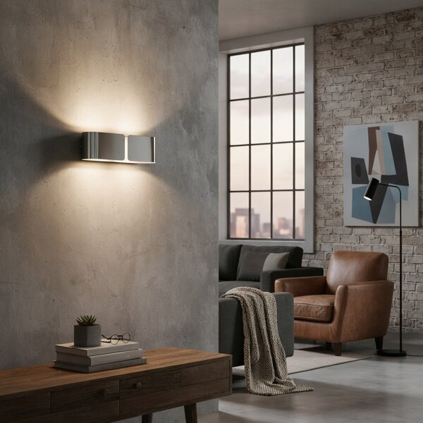 Nástěnné svítidlo Ideal lux Clip AP2 031361 2x60W E27 - elegantní