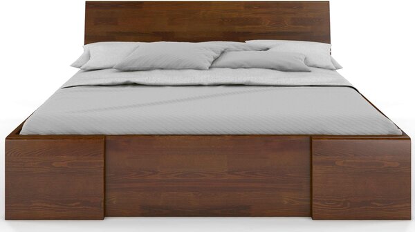 Postel s úložným prostorem - Hessler Drawers - borovice Odstín moření: Bílá, Rozměr: 120x200