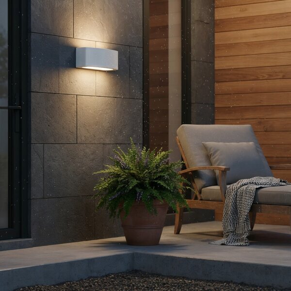Ideal Lux 158822 venkovní nástěnné svítidlo Andromeda Grigio 1x60W|E27|IP55 - šedé