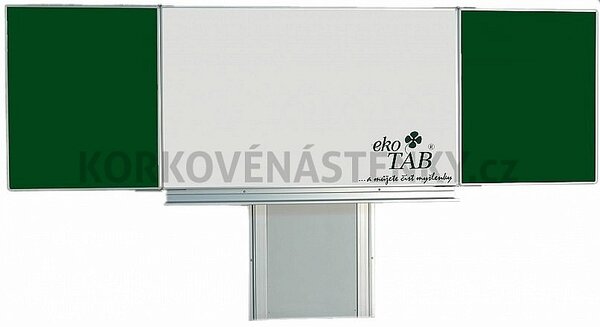 Magnetická tabule TRIPTYCH K V. 180 x 120 cm - 180 x 120 cm, kombinovaný povrch