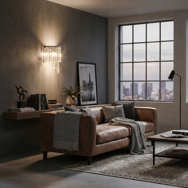 Ideal Lux 168913 nástěnné svítidlo Carlton 3x40W|E14 - chrom, čirá