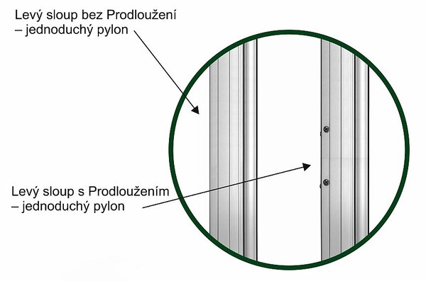 Magnetická tabule MANAŽER K/PYLON AL 200 x 120 cm - MAN K 200/120 + PY jedn