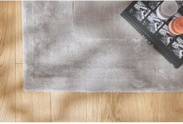Makro Abra Moderní kusový koberec Aspen Silver vlna viskóza šedý stříbrný Rozměr: 80x150 cm