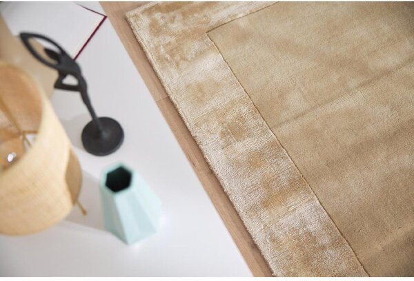 Makro Abra Moderní kusový koberec Aspen Sand vlna viskóza béžový Rozměr: 80x150 cm
