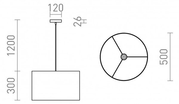 FANCY 50/30 závěsná kouřová fólie 230V E27 20W - RED - DESIGN RENDL