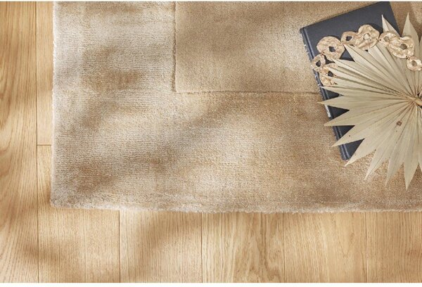 Makro Abra Moderní kusový koberec Aspen Sand vlna viskóza béžový Rozměr: 80x150 cm
