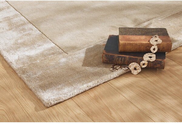 Makro Abra Moderní kusový koberec Aspen Sand vlna viskóza béžový Rozměr: 80x150 cm